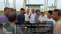 Kepala Dinas Perikanan Kabupaten Padangpariaman Alfian mendampingi Tim Kementerian Kelautan dan Perikanan bersama PPK dan kontraktor pelaksana dalam rangka persiapan lanjutan pembangunan KNMP di lima lokasi, Minggu (23/08/2026).