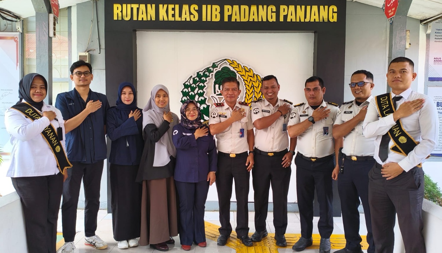 Tim Ombudsman RI Perwakilan Sumbar saat melakukan Penilaian Maladministrasi Pelayanan Publik Tahun 2026 di Rutan Kelas IIB Padangpanjang, Rabu (12/08/2026).