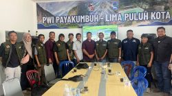 Pasi Intel Kodim 0306 Limapuluh Kota Letda Czi Johan saat bersilaturahmi dengan jajaran pengurus PWI Payakumbuh-Limapuluh Kota, Kamis (20/08/2026). 