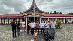 Raja Jambret di Pekanbaru H (27) saat diamankan Satreskrim Polres Pariaman, usai melakukan Curat di wilayah hukum Polres Pariaman, Kamis (20/08/2026).