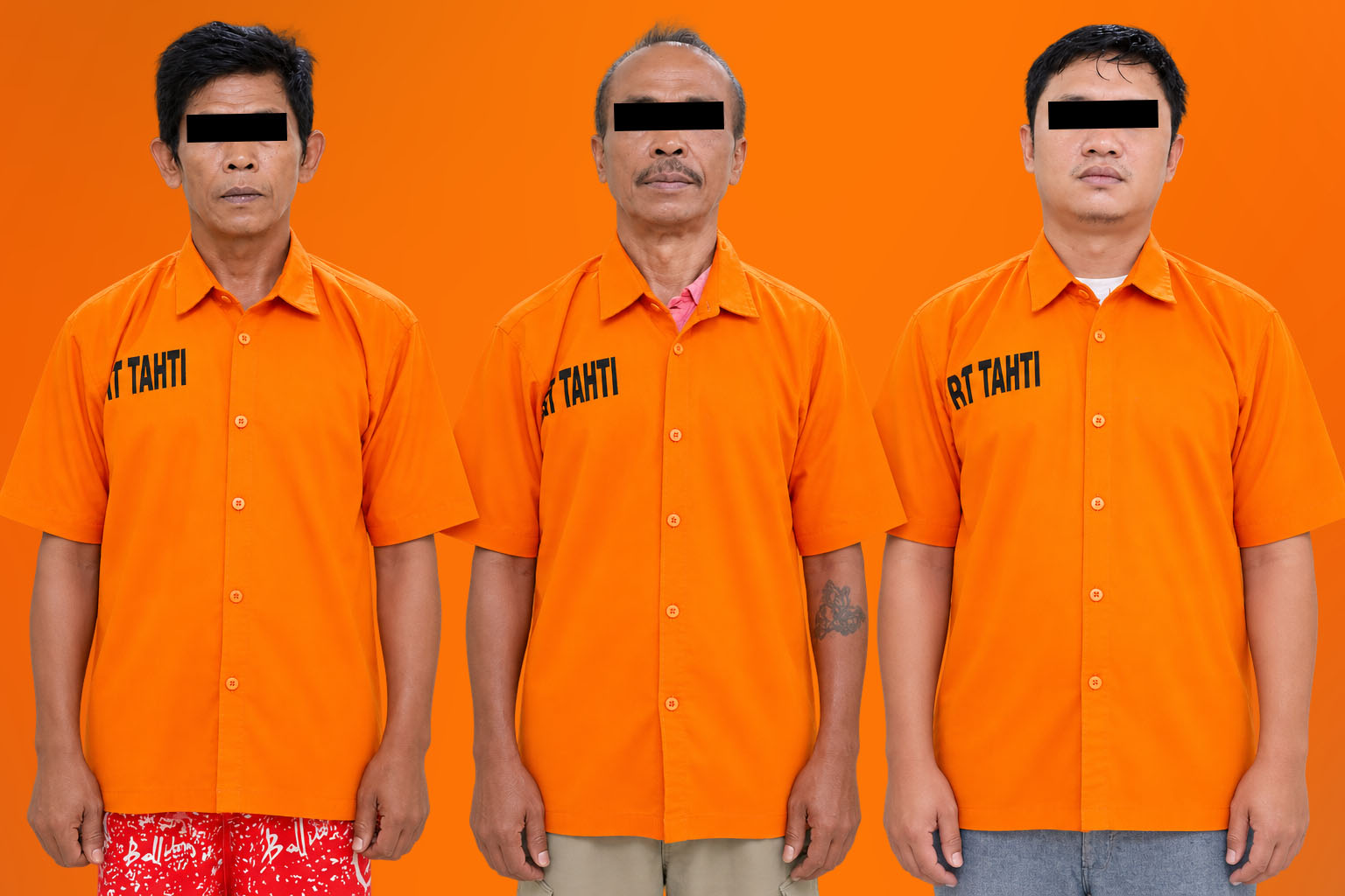 Tiga orang pegawai outsourching Dinas Perhubungan Provinsi Sumatera Barat yang diamankan jajaran Satresnarkoba Polres Payakumbuh, Kamis (20/08/2026).  