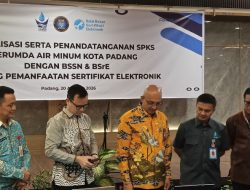 Percepat Pelayanan, Perumda AM Padang Dapat Dukungan dari BSrE dan BSSN