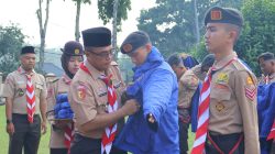 Sekretaris Daerah Kota Payakumbuh sekaligus Ketua Kwarcab 0314, Rida Ananda, di halaman Kantor Dinas Perpustakaan dan Kearsipan Kota Payakumbuh, Senin (10/08/2026).