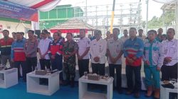 Wakil Bupati Solok Selatan H Yulian Efi bersama manajen PT.SEML dan unsur Forkopimda Solok Selatan saat mengikuti live streaming IIGCE 2026.