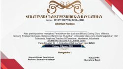 Tampilan Sertifikat yang mencatut nama Ketua PWI Sumbar oleh penyelenggara Sumbar Summit Teacher 2026.