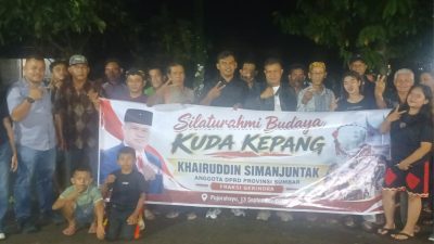 Ketua Komisi II DPRD Sumbar Khairuddin Simajuntak bersama masyarakat Nagari Pujorahayu Kecamatan Luhak Nan Duo, Pasaman Barat, Minggu (13/09/2026) malam.
