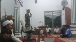 Calon Wali Nagari Lingkung Aua Timur Musmulyadi menghadiri Peringatan Maulid Nabi Muhammad SAW, sekaligus bertindak sebagai MC, Kamis (10/09/2026).