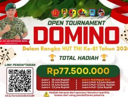 Kodim 0306 Gelar Open Tournament Domino Dandim Cup 2026