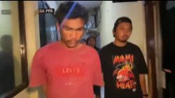 Pelaku pencurian handphone korban lakalantas ketika diamanakn Tim Klewang Polresta Padang, Selasa (15/06/2026). 