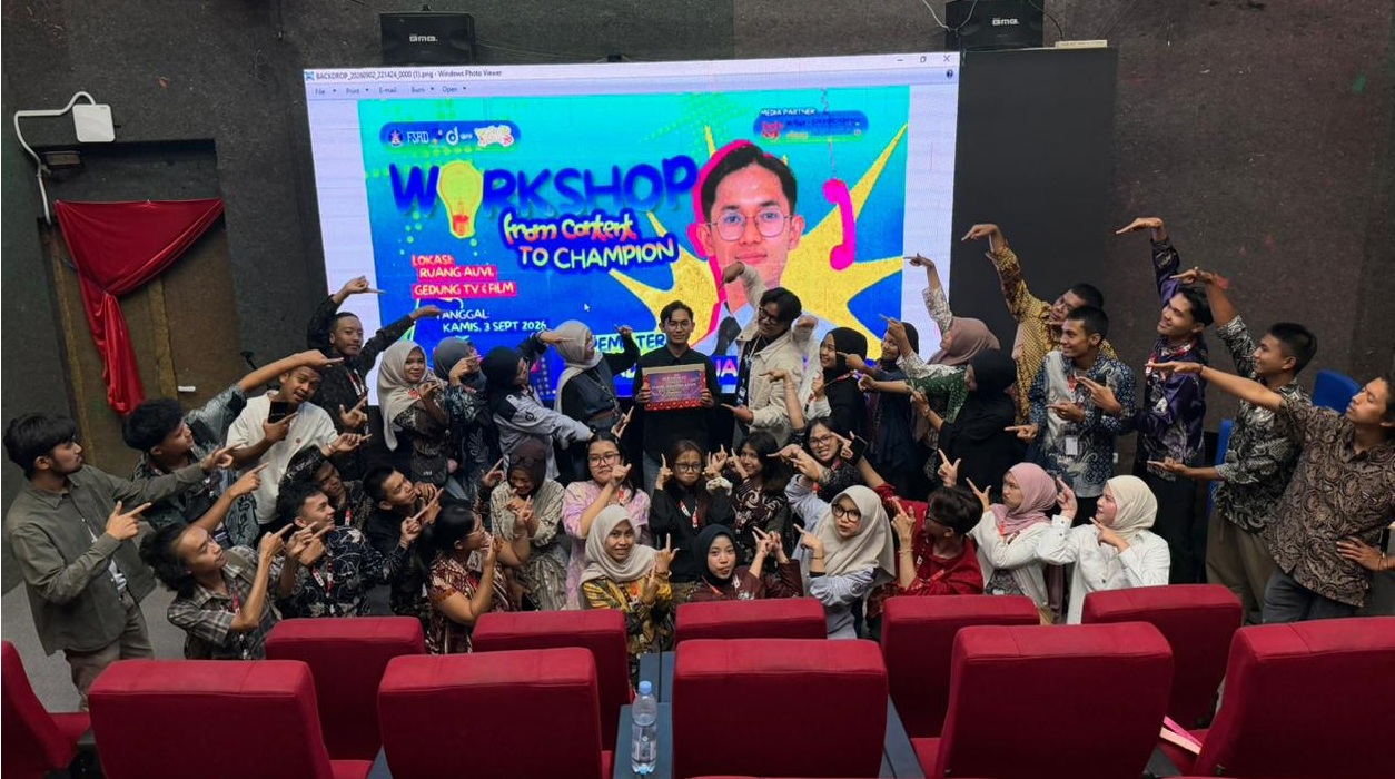 Peserta workshop From Content to Champion yang digelar Prodi Produksi Media ISI Padangpanjang, Kamis (04/09/2026).