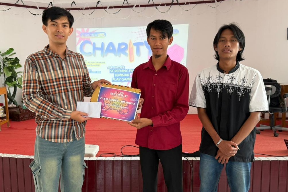 Kegiatan Promed Goes to Charity Prodi Produksi Media ISI Padangpanjang di panti asuhan Tri Murni Padangpanjang, Sabtu (05/09/2026). 