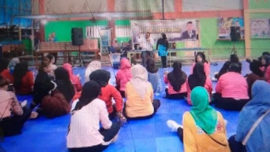 Anggota DPRD Padang dari Fraksi Partai NasDem, Alfi Beben One saat menggelar Reses Sidang I Tahun 2026/2027 yang digelar di Hall One Ulu Gadut, Sabtu (05/09/2026).