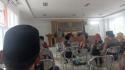 Kegiatan Serah terima jabatan Kepala MIS Toboh, Malalak, Agam, dari Miranti kepada Afrizon, dipimpin Kakankemenag Agam, Rinalfi Yusran, Rabu (02/09/2026).