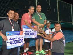 Wali Kota dan Sekda Juara Turnamen Tenis Internasional BAVETI