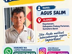 Jalani Asimilasi, Satu Orang Narapidana Lapas Pariaman Kabur