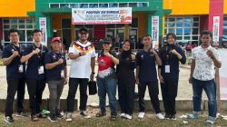 Ketua FOPI Kota Padangpanjang Andrisa Refina bersama Ketua KONI Panji Rangga Warman dan atlet Pentangue asal Kota Padangpanjang.