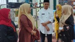 Kunjungan TP-PKK Kabupaten Tanahdatar ke Bundo Kanduang Nagari Gurun yang berlangsung di Balai Latihan Kerja (BLK) Yayasan Bintang Sembilan Peduli Bangsa, Jorong Gurun, Kecamatan Sungai Tarab.
