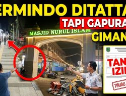 Trotoar Jalan Permindo Ditata, Gapura Masjid Nurul Islam jadi Sorotan