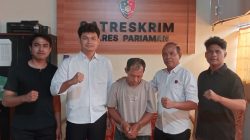 Pelaku pencabulan saat diamankan Unit PPA Polres Pariaman