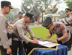 Jabatan Kasatlantas dan Kapolsek Pangkalan Disertijabkan