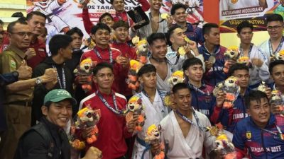 Cabang Karate Berakhir, Kota Padang Raih Juara Umum