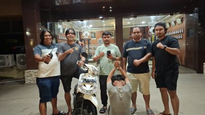 Tim Klewang Polresta Padang saat mengamankan resedivis kasus Curanmor di Pasar Gaung, Kota Padang.