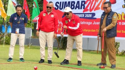 Hamdanus Buka Gateball Porprov XVI Sumbar, Emas Jadi Target Menuju PON 2028
