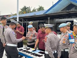 Antisipasi Judol, Puluhan Handphone Personel Lantas Polres Pariaman Diperiksa
